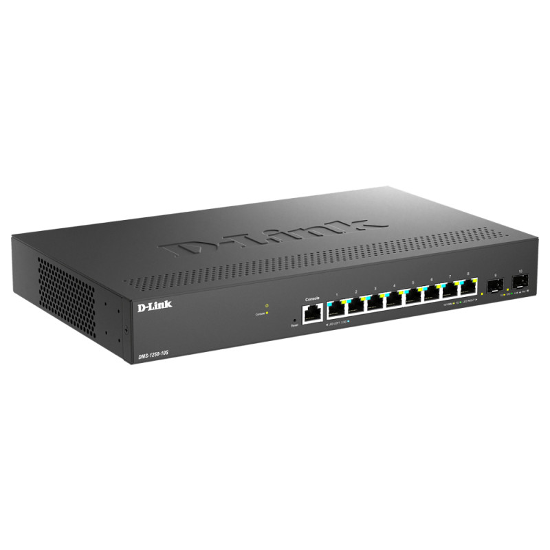 D-Link DMS-1250-10S/E DMS-1250-10S/E, Gestionado, 2.5G Ethernet (100/1000/2500), Montaje en rack