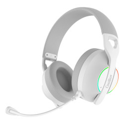 CoolBox COO-AUM-WB01-W GAMING AURICULARES CON MICRO WB01 RF+BT+3.5 BLANCO PC/CONSOLAS, Inalámbrico y alámbrico, 20 - 20000