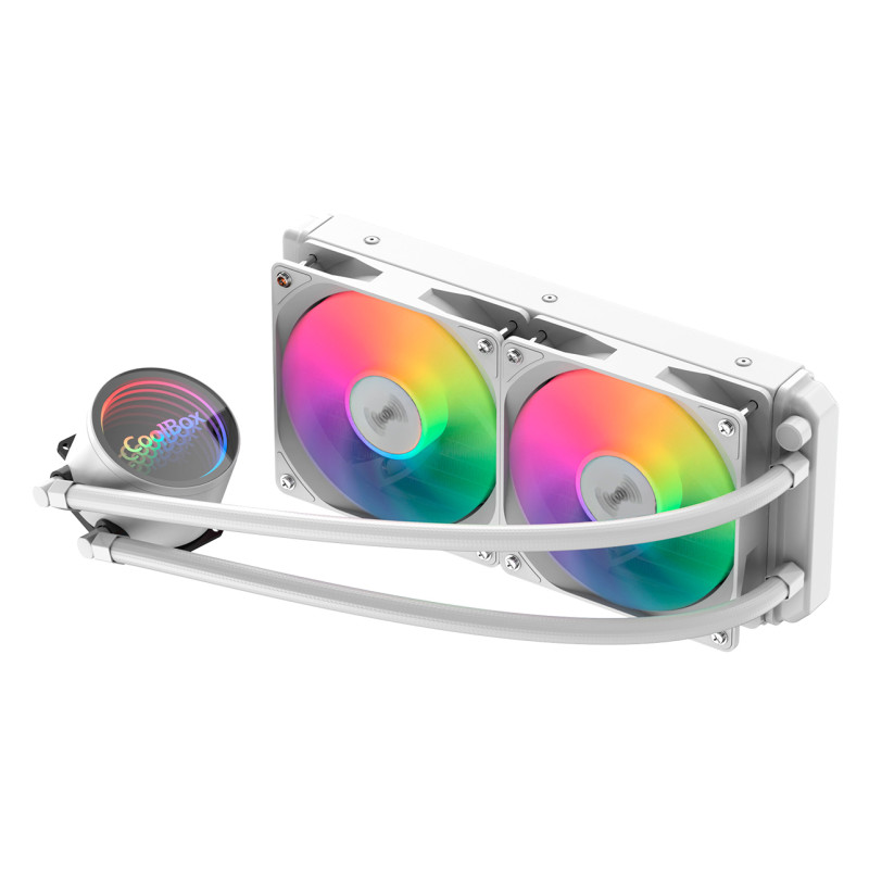 CoolBox GAMING REFRIGERACION LIQUIDA ARGB INFINITE LIQUID240 BLANCO