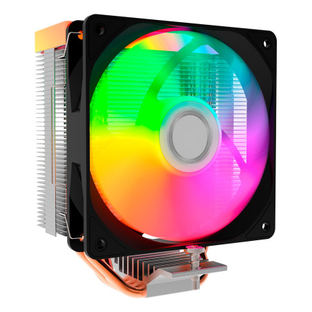 CoolBox GAMING REFRIGERADOR CPU ARGB INFINITE AIR 120 4 HEATPIPES 180W TDP