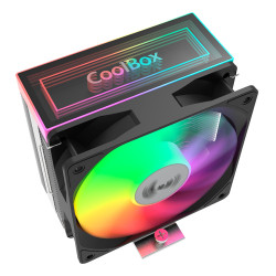 CoolBox GAMING REFRIGERADOR CPU ARGB INFINITE AIR 120 4 HEATPIPES 180W TDP 2