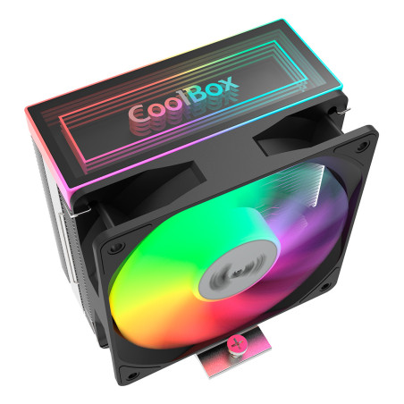 CoolBox GAMING REFRIGERADOR CPU ARGB INFINITE AIR 120 4 HEATPIPES 180W TDP
