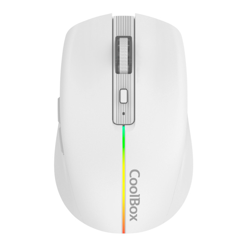 CoolBox GAMING RATON W01 BLANCO INALAMBRICO RECARGABLE 1600DPI SILENTCLICK