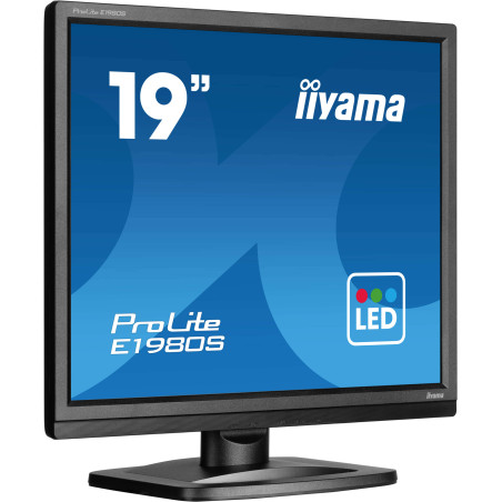 iiyama ProLite E1980S-B1 pantalla para PC 48,3 cm (19") 1280 x 1024 Pixeles VGA LED Negro