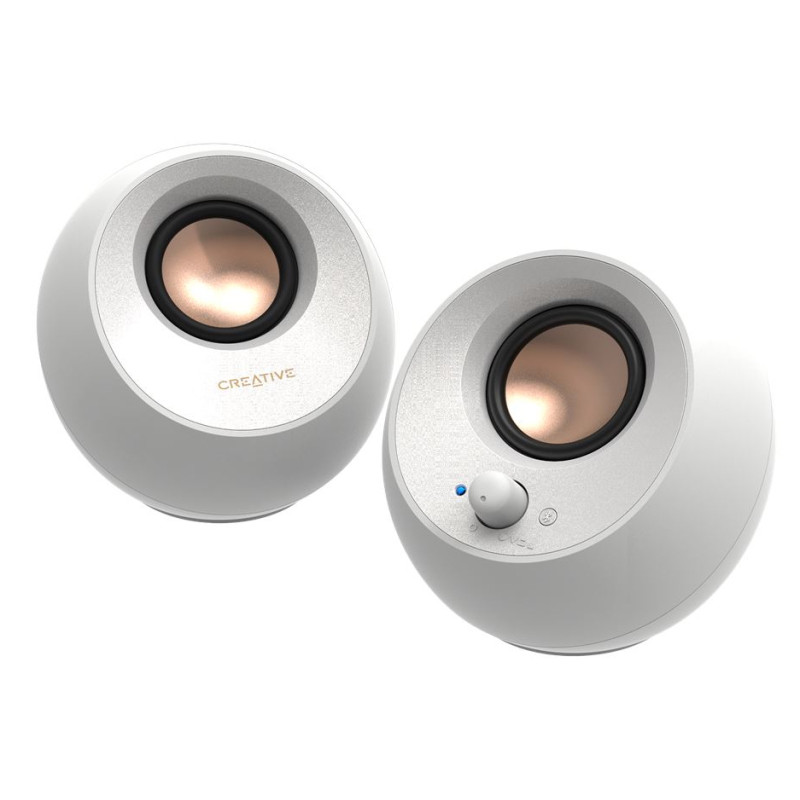 Creative Labs Pebble V3 Blanco Inalámbrico y alámbrico 10 W