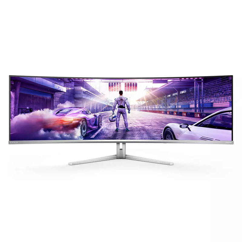 Philips Evnia 8000 49M2C8900L/00 pantalla para PC 124,2 cm (48.9") 5120 x 1440 Pixeles Dual QHD QD-OLED Blanco