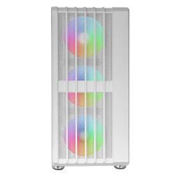 Mars Gaming MC-VAULTW MC-VAULT, Caja Gaming ATX, 4x Ventiladores ARGB 120mm, Panel Frontal Mesh con Diseño Vertical, Ventana