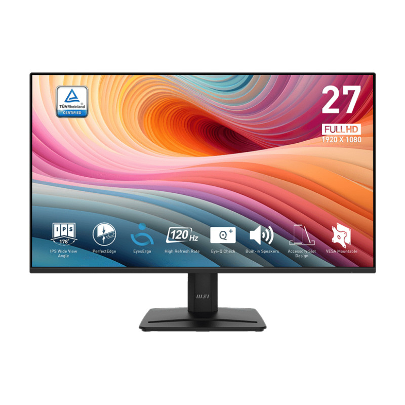 MSI Pro MP275 E2 pantalla para PC 68,6 cm (27") 1920 x 1080 Pixeles Full HD LED Negro
