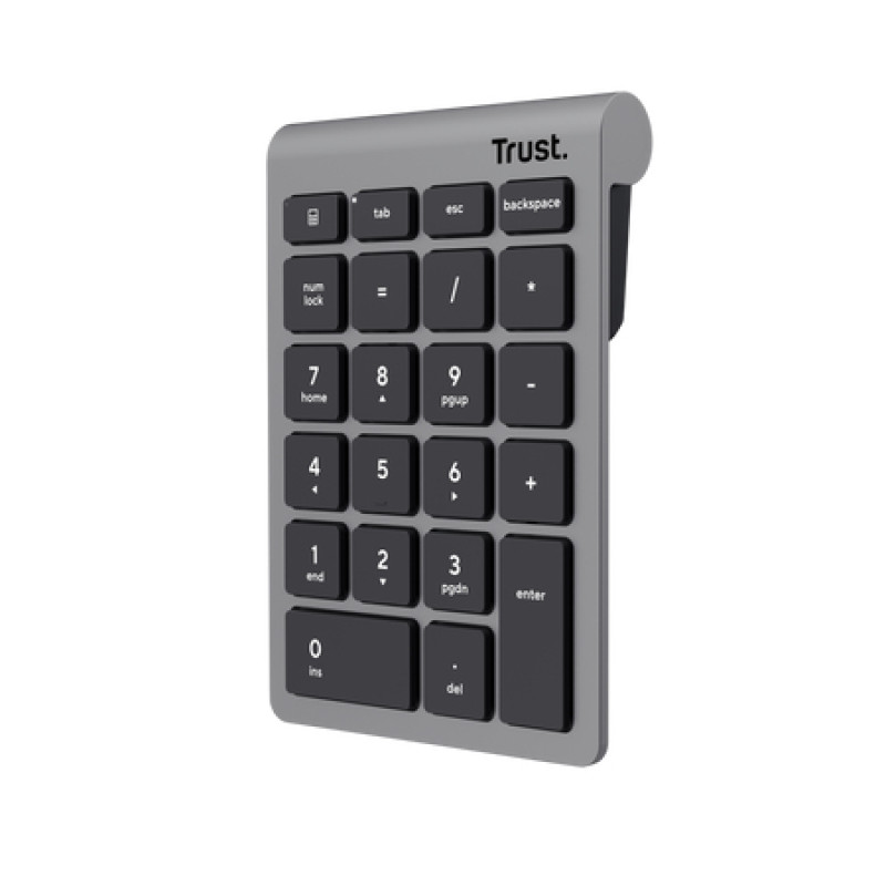 Trust Xalas teclado numérico Portátil/PC RF inalámbrico Plata