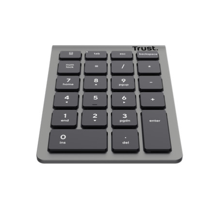 Trust Xalas teclado numérico Portátil/PC RF inalámbrico Plata
