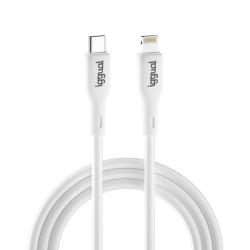 iggual IGG317761 IGG317761, 1 m, Lightning, USB C, Macho, Macho, Blanco