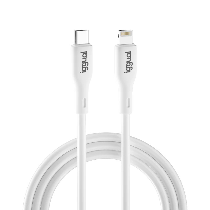 iggual IGG317761 cable de conector Lightning 1 m Blanco