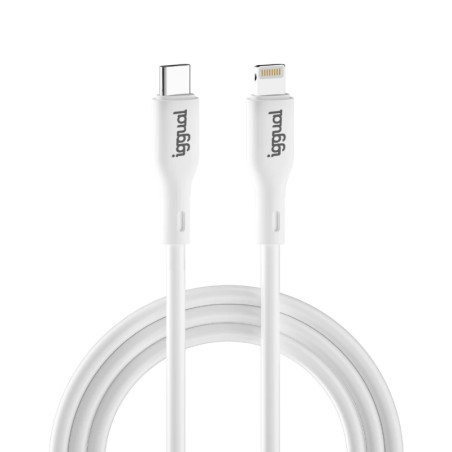 iggual IGG317761 cable de conector Lightning 1 m Blanco
