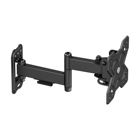 AISENS WT32TSR-381 Soporte Eco Giratorio, Inclinable y Nivelable para Monitor/TV 20kg (3 Pivotes) de 13"-32", Negro, 75 x 75