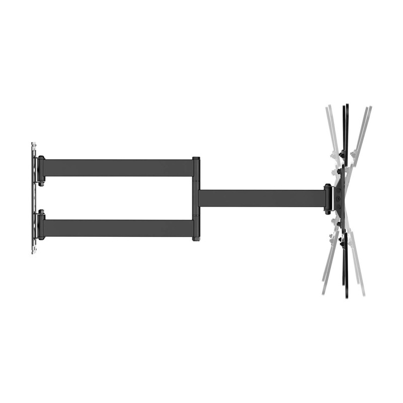 AISENS Soporte Eco Giratorio, Inclinable y Nivelable para Monitor/TV 35kg de 23"-65", Negro