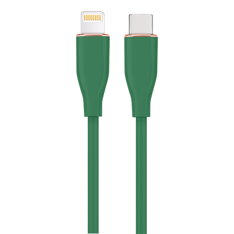 Gembird CC-USB2S-CM8PM-1.5M-G cable de conector Lightning 1,5 m Verde