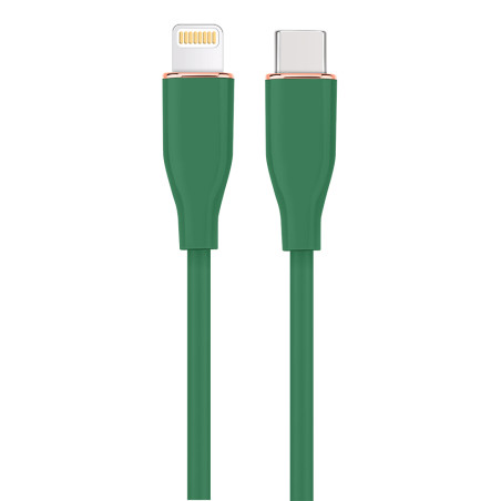Gembird CC-USB2S-CM8PM-1.5M-G cable de conector Lightning 1,5 m Verde