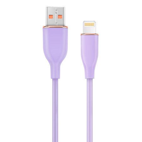 Gembird CC-USB2S-AM8PM-1.5M-P cable de conector Lightning 1,5 m Violeta