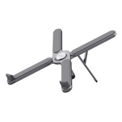 Trust 25647 Macy Soporte para portátiles plegable de aluminio, Soporte para ordenador portátil y tableta, Aluminio, Gris,