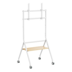 Ewent EW1582 EW1582, 94 cm (37"), 2,18 m (86"), 200 x 200 mm, 600 x 400 mm, Melamina, Plástico, Acero, Blanco, Madera