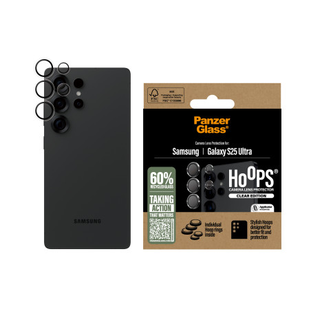 PanzerGlass ® Hoops® Camera Lens Protector Transparent Samsung Galaxy S25 Ultra Protector de pantalla 1 pieza(s)