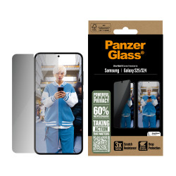 PanzerGlass PGRPUWFG38388 ® Privacy Screen Protector Samsung Galaxy S25 | S24 | Ultra-Wide Fit, Samsung, Samsung - Galaxy S25, 2