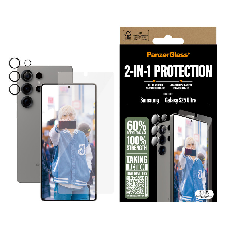PanzerGlass PGRHONUG38488 ® 2-in-1 Protection Bundle Samsung Galaxy S25 Ultra, Samsung, Samsung - Galaxy S25 Ultra,