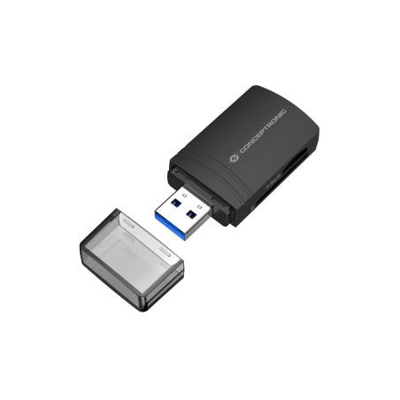 Conceptronic BIAN06B lector de tarjeta USB 3.2 Gen 1 (3.1 Gen 1) Type-A Negro