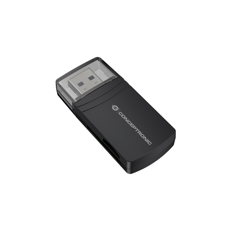 Conceptronic BIAN06B lector de tarjeta USB 3.2 Gen 1 (3.1 Gen 1) Type-A Negro