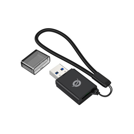Conceptronic BIAN07B lector de tarjeta USB 3.2 Gen 1 (3.1 Gen 1) Type-A Negro