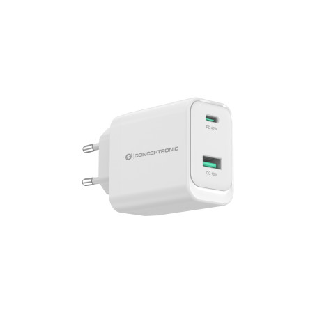 Conceptronic ALTHEA20W45 cargador de dispositivo móvil Universal Blanco Corriente alterna Carga rápida Interior