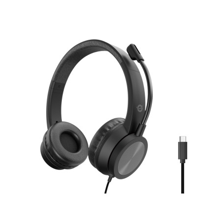 Conceptronic POLONA05BC POLONA05BC, Alámbrico, Llamadas/Música, 20 - 22000 Hz, 165 g, Auriculares, Negro