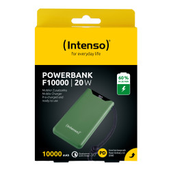 Intenso 7332037 7332037, 10000 mAh, Polímero de litio, Power Delivery, Quick Charge 3.0, 3,7 V, 20 W, Verde 2
