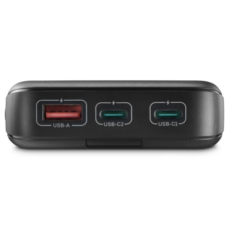 Hama 00201719 batería externa Polímero de litio 20000 mAh Antracita
