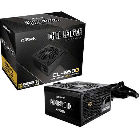Asrock 90-UXC085-GNEAAA Challenger CL-850G, 850 W, 70,9 A, Sobreintensidad, Sobrevoltaje, Sobrecalentamiento, Sobrecarga,
