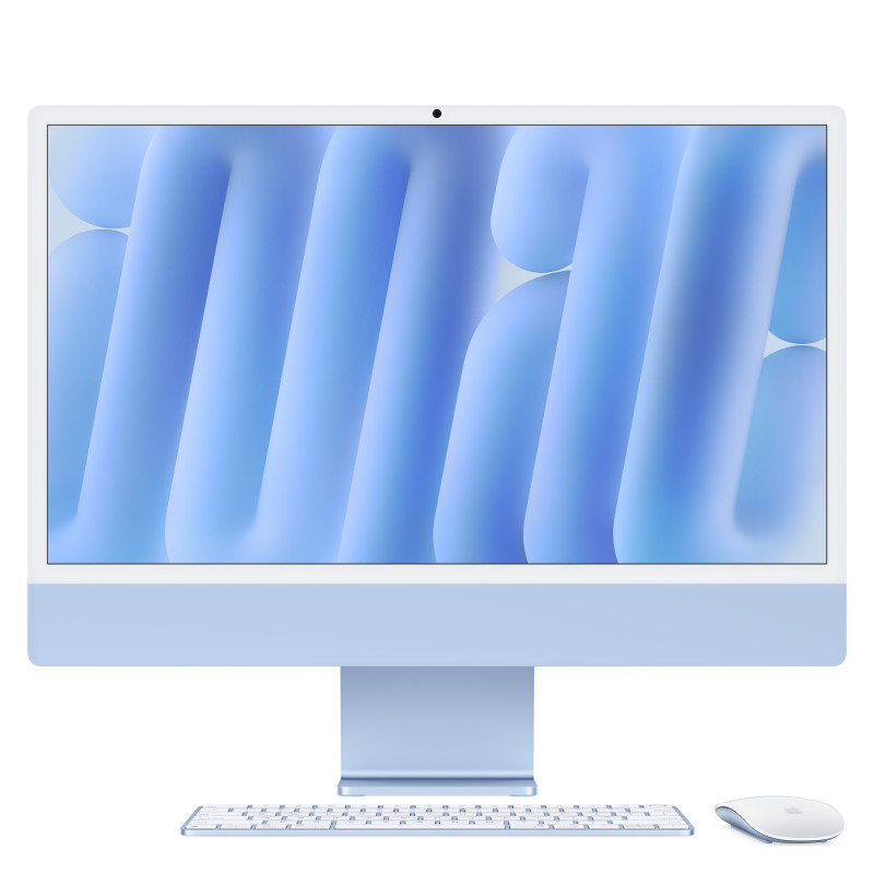 Imac 24' retina 4.5k chip m4 con cpu de 10 nucleos 24gb de memoria unificada 1tb ssd gpu de 10 nucleos cuatro puertos thunderbol