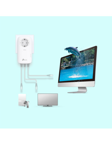 TP-Link TL-PA8033P KIT adaptador de red PowerLine 1300 Mbit s Ethernet Blanco 2 pieza(s)