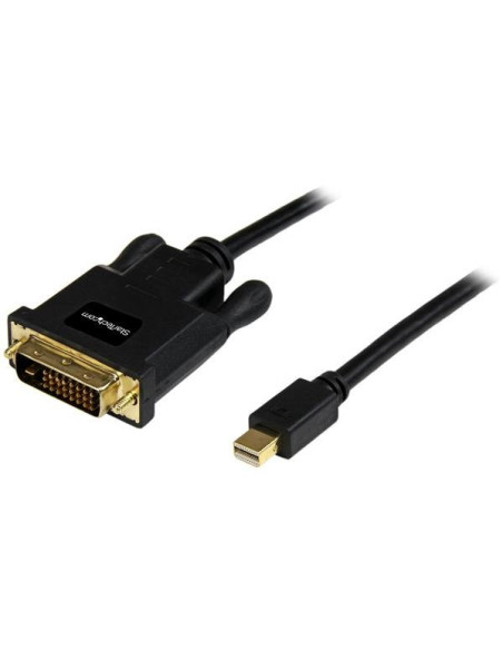 StarTech.com Cable de 1,8m Adaptador de Vídeo Mini DisplayPort a DVI-D - Conversor Pasivo - 1920x1200 - Negro