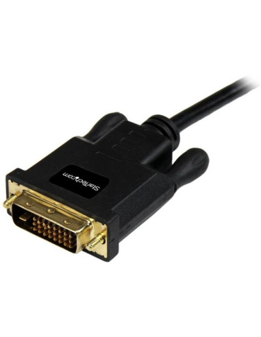 StarTech.com Cable de 1,8m Adaptador de Vídeo Mini DisplayPort a DVI-D - Conversor Pasivo - 1920x1200 - Negro