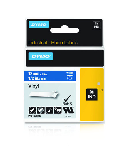 DYMO Etiquetas de Vinilo IND