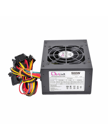 L-Link LL-PS-MICRO500-CAB unidad de fuente de alimentación 500 W 20+4 pin ATX ATX Negro