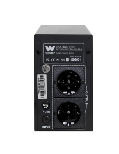 Woxter PE26-062 sistema de alimentación ininterrumpida (UPS) 0,65 kVA 360 W 3 salidas AC