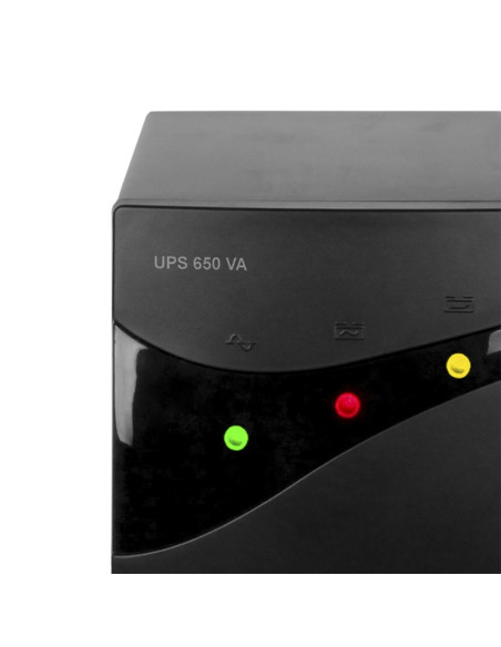 Woxter PE26-062 sistema de alimentación ininterrumpida (UPS) 0,65 kVA 360 W 3 salidas AC