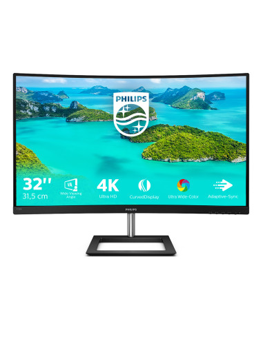 Philips E Line 328E1CA 00 pantalla para PC 80 cm (31.5") 3840 x 2160 Pixeles 4K Ultra HD LCD Negro