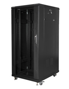 Lanberg FF01-6827-12BL armario rack 27U Rack o bastidor independiente Negro