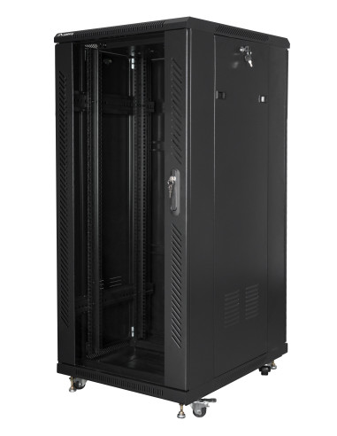 Lanberg FF01-6827-12BL armario rack 27U Rack o bastidor independiente Negro