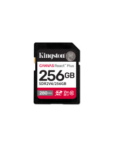 Kingston Technology 256GB Canvas React Plus SDXC UHS-II 280R 150W U3 V60 for Full HD 4K