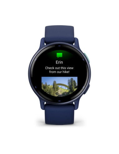 Garmin Vivoactive 5 3,05 cm (1.2") AMOLED 42 mm Digital 390 x 390 Pixeles Pantalla táctil Azul Wifi GPS (satélite)