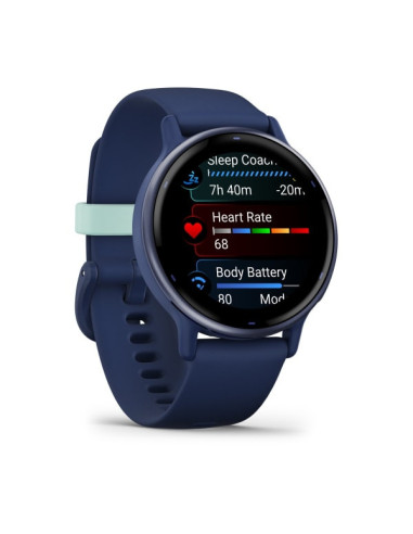 Garmin Vivoactive 5 3,05 cm (1.2") AMOLED 42 mm Digital 390 x 390 Pixeles Pantalla táctil Azul Wifi GPS (satélite)