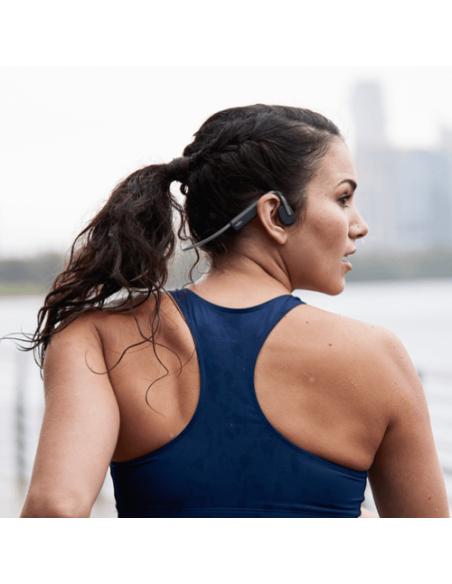 SHOKZ OpenMove Auriculares Inalámbrico Banda para cuello Deportes Bluetooth Gris